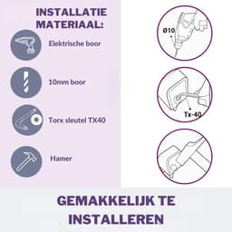 VH Supplies®Muuranker - Wandanker - Grondanker - Zwart — thumbnail 3