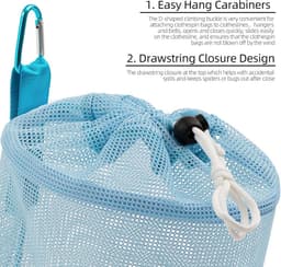 Grote Wasknijper Tas met Trekkoord voor Waslijn | Ventilatie & Vochtbestendig — thumbnail 4