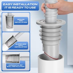 Afvoerplug wasmachine - Afvoerplug afdekking vloer - Siliconen afdichting gootsteenafvoer - Afvoerplug wastafel - 1,38" - 1,57" [(45-50mm)] — thumbnail 3