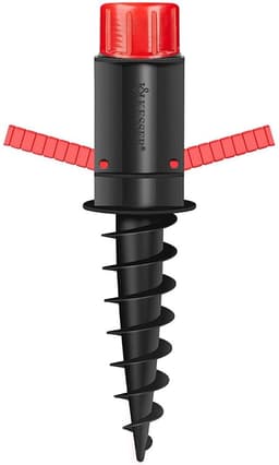 TOVBMUP Parasolstandaard - Grondanker - Grondanker voor gebruik op strand of grond - Geschikt voor parasolstokken met een diameter van 32 mm - Zwart — thumbnail 1