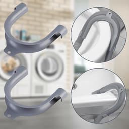 TOVBMUP U-bocht - Slanghouder - Beschermslang - Fixeerbocht - Geschikt voor wasmachine, droger, vaatwasser - 2 stuks — thumbnail 2