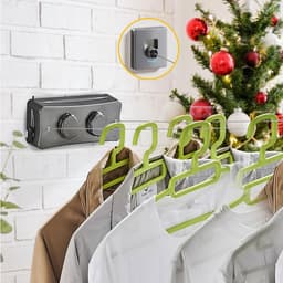 Roestvrijstalen Uitschuifbare Waslijn – 5,1m Dubbel Waslijn Design – Max. 20kg Draagkracht – Anti-doorhang & Muurmontage – Voor Binnen & Buiten — thumbnail 2