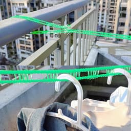 Windproof Outdoor 5m/16.4ft Portable Clothes Drying Rope Nylon Clothes Line String - for Camping Travel Hanger or Home Use — thumbnail 4