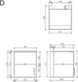 Wasophoogte® Wasmachine Kast Vienna - Wasmachine verhoger - Wasmachine ombouw - 700(D)*2530(B)*2350(H) mm - Wit — thumbnail 5