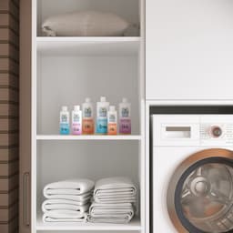 Wasophoogte® Wasmachine Kast Dubai - Wasmachine verhoger - Wasmachine ombouw - 700(D)*3830(B)*2350(H) mm - Wit — thumbnail 4