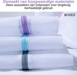 Boxed Waszakken - 8 Stuks - Wasnetten - Waszakken voor Wasgoed - Waszak Groot - Wasnet Lingerie - Waszakken Met Rits - Verschillende Maten — thumbnail 3