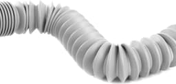 Uittrekbare afvoerslang wasmachine droger, 0,7m - 2m., Ø24mm haaks — thumbnail 3