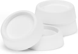 Trillingsdempers Voetjes Voor Wasmachine & Droger - Anti Trilling / Vibratie Dempers Pads Verhoger - Antislip Rubber Pootjes Extra Dik - Schokdempers - Set Van 4 Stuks - Wit — thumbnail 3