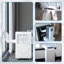 150 mm - 15 m lengte voor airconditioning afvoer - PP flexibele afvoerbuis - hittebestendig - compatibel met draagbare AC's — thumbnail 5