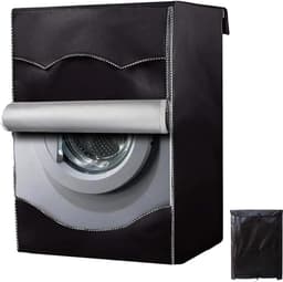 Wasmachine Beschermhoes - Stofdichte Hoes voor Wasmachines en Drogers - Beschermer - Wasmachine Hoes voor Binnen en Buiten - Zwart - 60x65x85cm — thumbnail 1