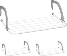 Hangend droogrek set van 3 - compact en verstelbaar voor balkon en verwarming — thumbnail 1