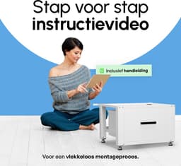 Bodo® - Wasmachine Verhoger - Kast - Ombouw met Lade - Wit - 61x58x44-48cm — thumbnail 3