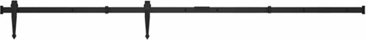 vidaXL - Ophangset - voor - minischuifdeur - 152 - cm - koolstofstaal — afbeelding 1