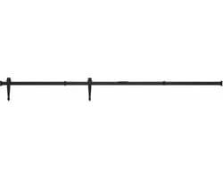 vidaXL - Ophangset - voor - minischuifdeur - 152 - cm - koolstofstaal