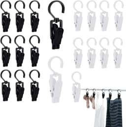 Wasknijpers, cliphaken, voor kleding, gordijnen, hoeden, zwart en wit — thumbnail 1