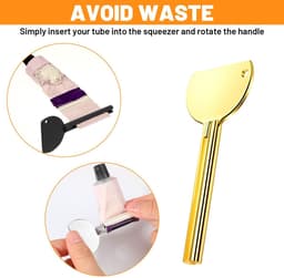 Solidchoice - Set van 3 Tandpasta Tube Knijpers van Roestvrij Staal — thumbnail 4