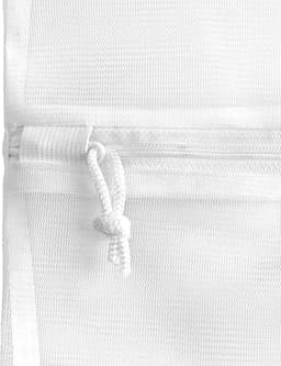 Wasnetjes met ritssluiting - Wit - 50 x 70 cm - Herbruikbare Waszak Bescherming - Voor Kleding — thumbnail 3