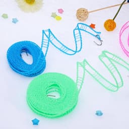 Solidchoice - Draagbare Waslijn van Nylon, Set van 2 voor Kamperen en Reizen — thumbnail 3