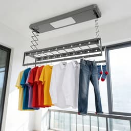 North Collective Elektronisch Droogrek - Droog rek - Was Rek - Plafond Bevestiging - Hangend Droogrek - Wasrek - 35 kg Draagkracht — thumbnail 2