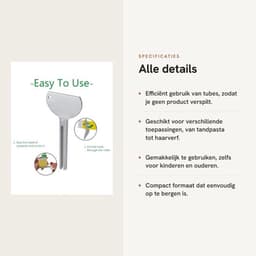 Buis Squeezer - 3 Stuks - Metalen Tandpasta Dispenser - Duurzaam Ontwerp - Geschikt voor Crèmes - Vermindert Afval - 84x37mm - Tandpasta Knijper — thumbnail 5