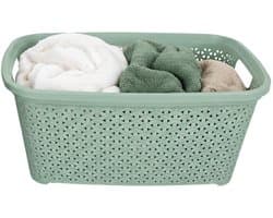 Storage Solutions wasmand - 35 liter - groen - 54 x 37 x 26 cm - Kunststof - Draagmand