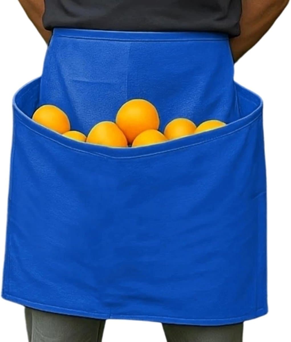 Oogstschort met zak - Plukschort tuin - Groenten verzamelen - Ingebouwde opvangzak - 40x40cm - Groen — afbeelding 1
