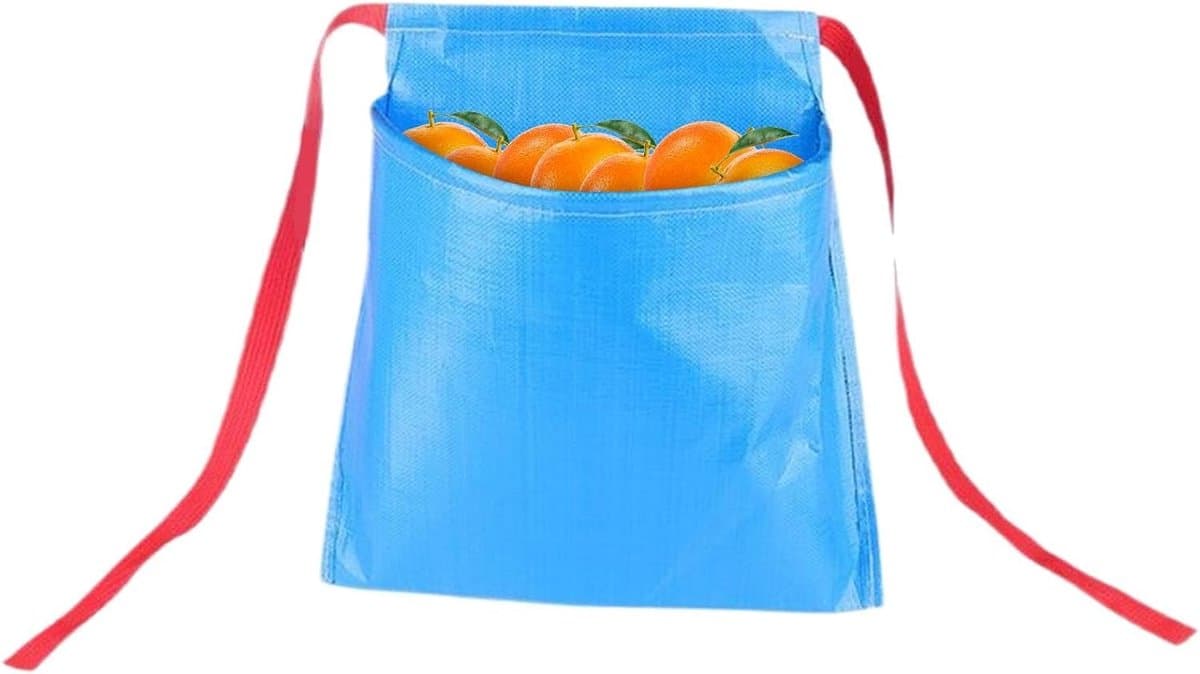 Oogstzak Tuinieren - Groente Schort - Fruit Verzamelen - Brede Opening - 45 x 45 x 25 cm - Blauw — afbeelding 1