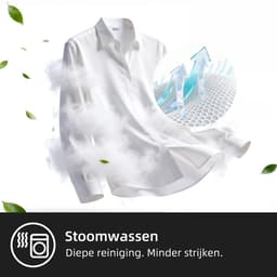 CHiQ CW85862HX - Was-droogcombinatie - Full Service - 8+5KG -OneTouch Smart Wash - 15programma's - Stoom & Allergiezorg -Klasse A/D- 12 jaar garantie op motor - 2026 Nieuw — thumbnail 4