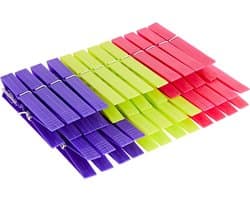 Wasknijpers - Kledingknijpers - Kleding Drogen - Snel Box Systeem - 24 Stuks - Diverse Kleuren