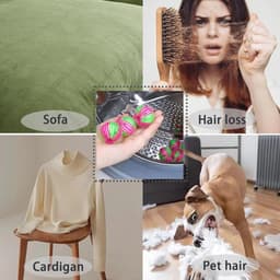 Huisdier Haarverwijderaar - Wasbal Pluizenbol - Kleding Reinigen - Verzamel Haar Automatisch - 16 Stuks - Zwart — thumbnail 3