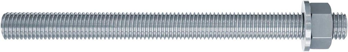 Ankerstang - Bevestigingsstaaf Montagebout - Constructie Bevestigen - Universele Injectiemortel Oplossing - M16 x 250 cm - Zilverkleurig — afbeelding 1