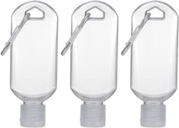 3 stuks transparante sausfles sleutelhanger mini draagbare tomatensaus container navulbaar reisformaat voor pikante saus — thumbnail 1