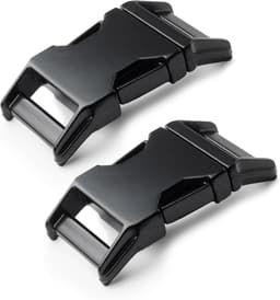 Metalen Snap Sluitingen - Clip Sluitingen Gespen - Armbanden Halsbanden Maken - Dubbelzijdig Verstelbaar - 2.5 cm - Mat Zwart — thumbnail 1