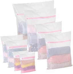 Wasnet voor wasmachine, waszak met ritssluiting, herbruikbaar, voor ondergoed, sokken, babykleding, 5 maten — thumbnail 1