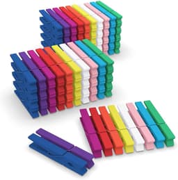 Wasknijpers, mini, kleurrijk, kleine knijpers voor foto's, collages, ansichtkaarten ophangen (7,1 cm) — thumbnail 1
