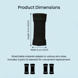 Wasnet, ademende onderarmbandage voor tattoo-cover-up, elastische mouwen, compressiekous voor dames en heren — thumbnail 3