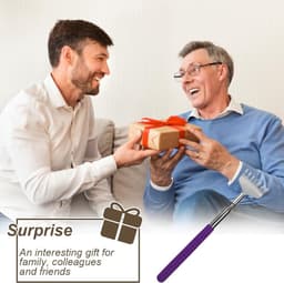 SnelShoppen - Ruggkrabber, RVS Uittrekbare Ruggkrabber, Achterkrabber, Uittrekbaar van 20cm tot 68cm, Voor Thuis, Reizen en Kantoor — thumbnail 4