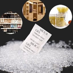 200 stks Silica Gel Droogmiddel Zakken, Silica Gel Sachet Pakket Vochtvocht Vochtige Absorber Ontvochtiger Geuren, Droogmiddel Zakken voor Opslag Drogen — thumbnail 5