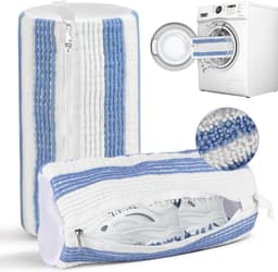 SnelShoppen - Waszakken voor Schoenen, Wasmachine, Mesh Waszakken met Rits, Herbruikbaar, Effectieve Reiniging voor Sportschoenen, 360 Graden Schoenre — thumbnail 1