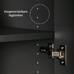 Lifestyle Studio Flow onderhoudskast voor wasruimte antraciet 67 x 68 x 164 cm met verstelbare legplanken — thumbnail 2