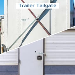 SnelShoppen - 2 Stuks Trailer Veer Lock, 171mm, Veersloten voor Trailerdeur van Gegalvaniseerd Koolstofstaal, Voor Kofferbakdeur en Containerkast — thumbnail 5