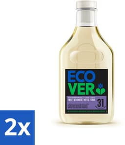 2 x Ecover Vloeibaar Wasmiddel Zwart & Donker - Limoen & Lotus 31 Wasbeurten 1,43 liter - Donker Wasmiddel - Donkere Kleuren - Plantaardig Wasmiddel - Milieuvriendelijk Wasmiddel - Ecologisch Wasmiddel — thumbnail 1