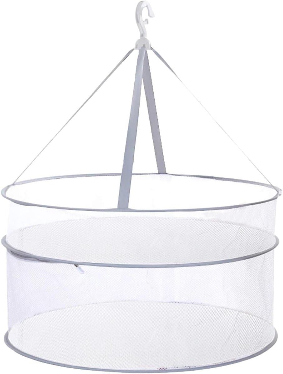 Droognet - Kledingdroger Net - Kleding Drogen - Dubbellaags Ontwerp - 60x40 cm - Grijs — afbeelding 1