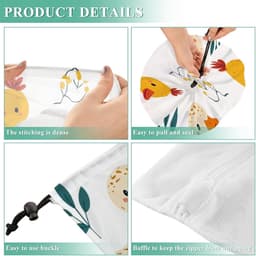 Grote Waszak - Laundry Bag Opbergzak - Kleding Wassen - Mesh Voering - 61 x 61 x 91 cm — thumbnail 4