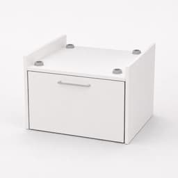 The White Stone Verhoogde Wasmachinekast met Lade Voorgemonteerd | Universele Verhoogde Wasmachine Onderkast | Onderstel voor Wasmachine en Droger | Stabiele Antivibratie Basis Wit — thumbnail 1