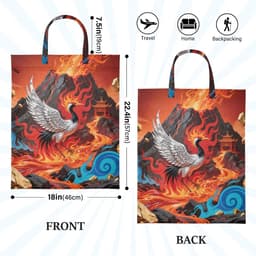 Reis Waszak - Waszakken Nat Droog - Reizen Organiseren - Waterdicht Polyester - 2 stuks - Abstract Rood — thumbnail 4