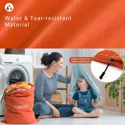 Dailygoods- Reiswaszak waterdicht - Waszak groot - Opvouwbare wasopbergtas - 2 stuks - Ritssluiting - Voor reizen/vakantie — thumbnail 3