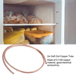 Dailygoods- Koperen Buis 2M - Buitendiameter 10mm - Binnendiameter 8mm - Wanddikte 1mm - Flexibel - Corrosiebestendig - Koelbuizen — thumbnail 3