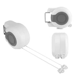 Dailygoods- Waslijn Uittrekbaar - Wanddroogrek - Dubbele Lijn - 2 Meter Lang - 26 Meter Droogruimte - Compact en Duurzaam - Wasdroger — thumbnail 4