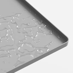Droger Mat - Wasmachine Afdekplaat - Bescherming Keukenblad - Met Pluizenopvangopening - 66x46 cm - Grijs — thumbnail 2